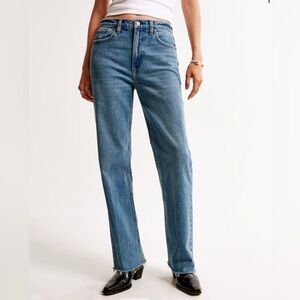 Abercrombie High Rise Vintage Straight Jean
